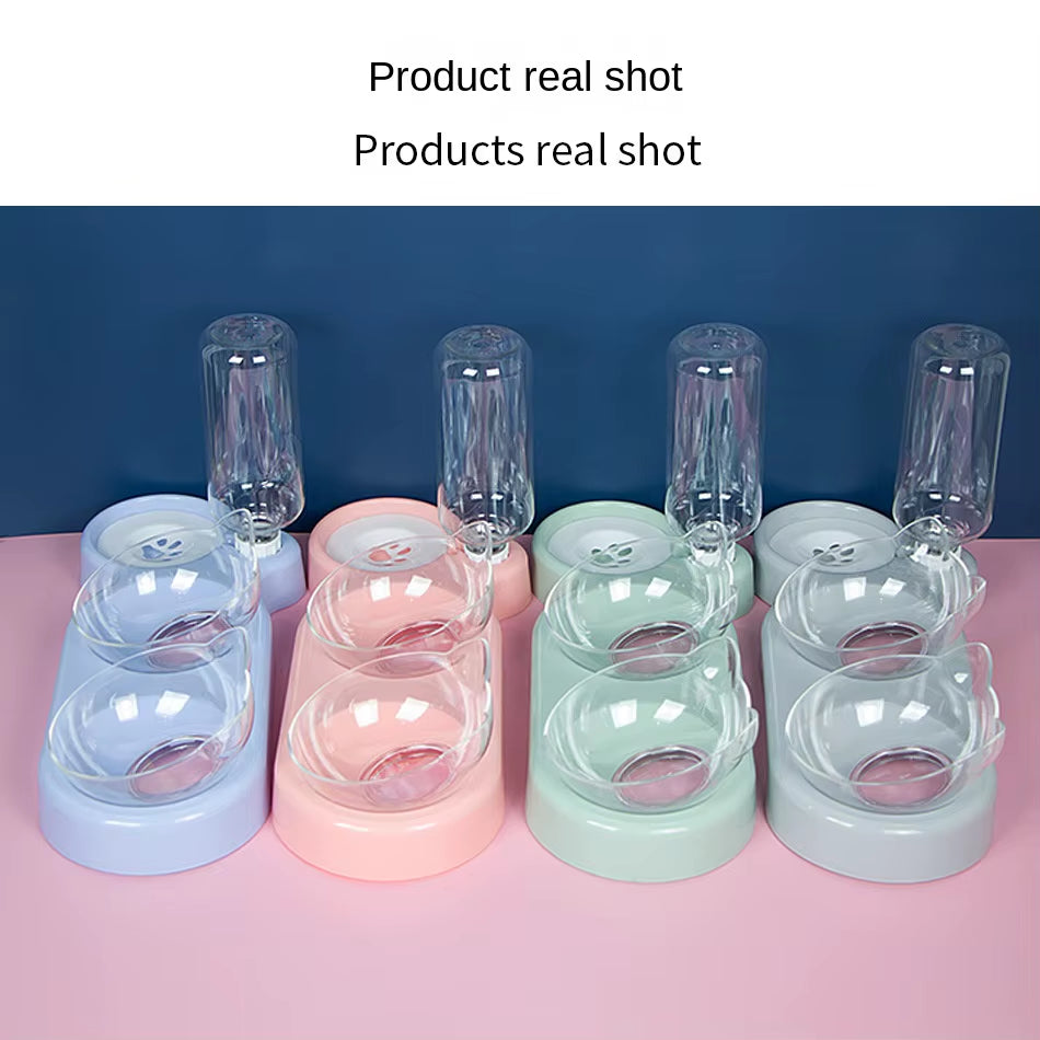 Pet Supplieselevated Bowls for Cats and Dogsdurable Double Cat and Dog Bowl Feederselevated Cat Feeding and Drinking Supplies