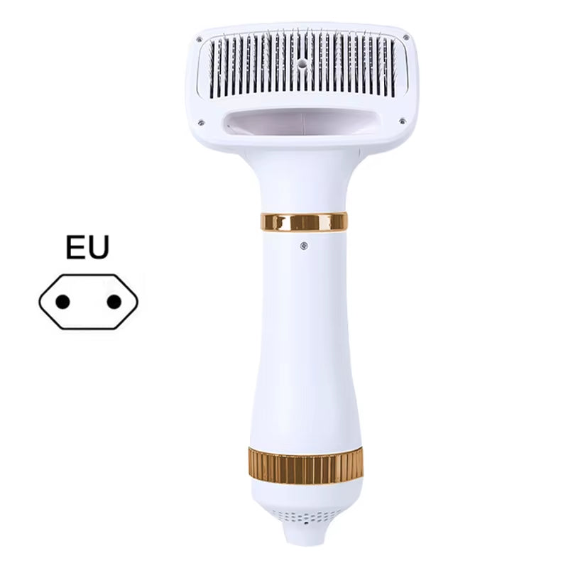 2 in 1 Pet Hair Dryer Brush Grooming for Cat and Dog Brush Professional Home Grooming Furry Drying Portable Dog Blower Comb